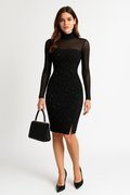 Sequence black dress