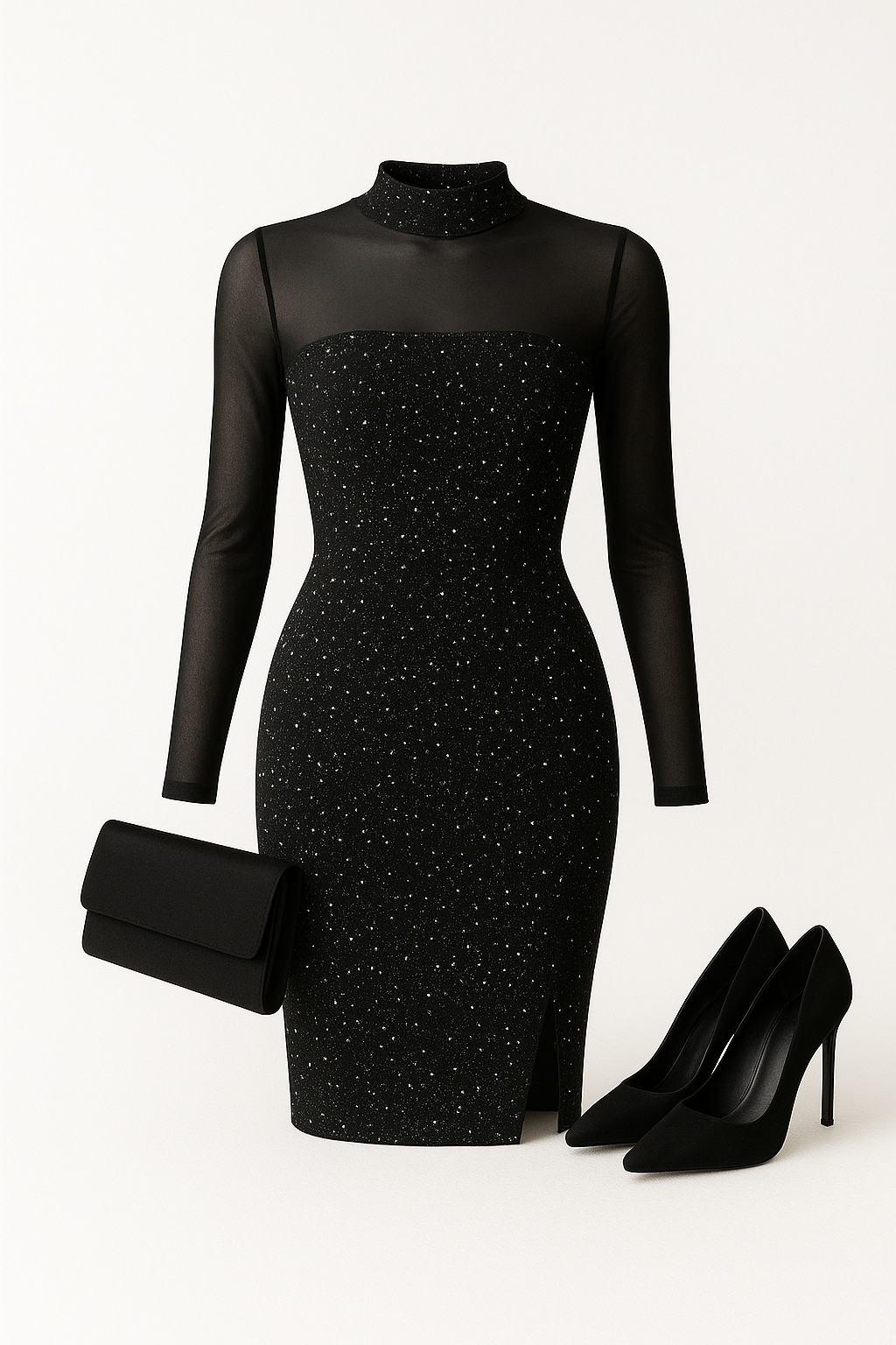 Sequence black dress
